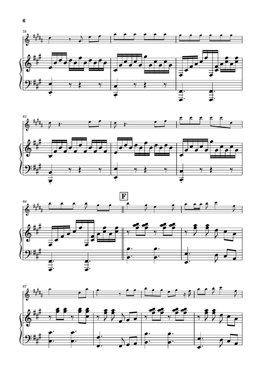 Die With A Smile Soprano Saxophone scores gallery preview page 6