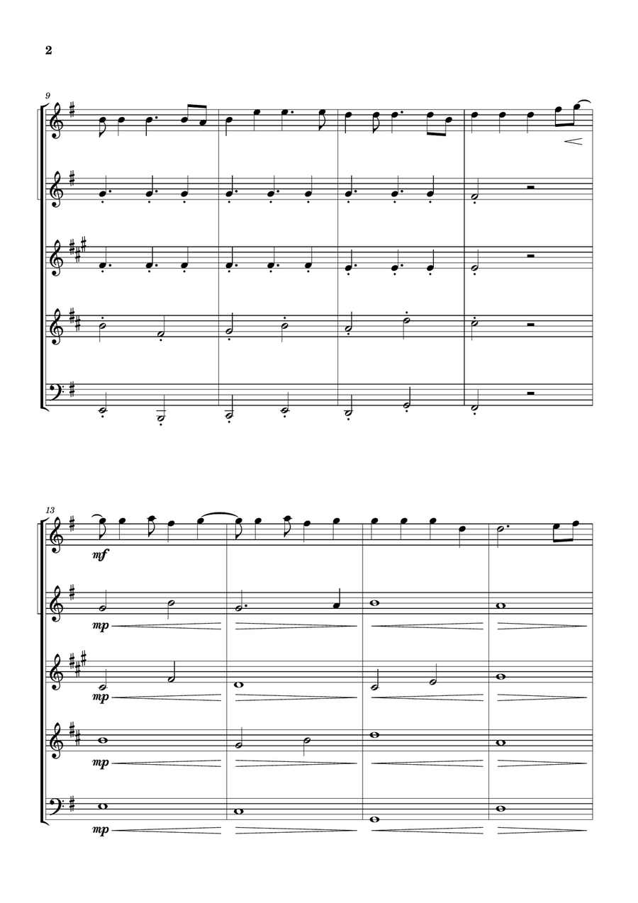Cheap Thrills (Feat. Sean Paul) Woodwind Quintet scores gallery preview page 2