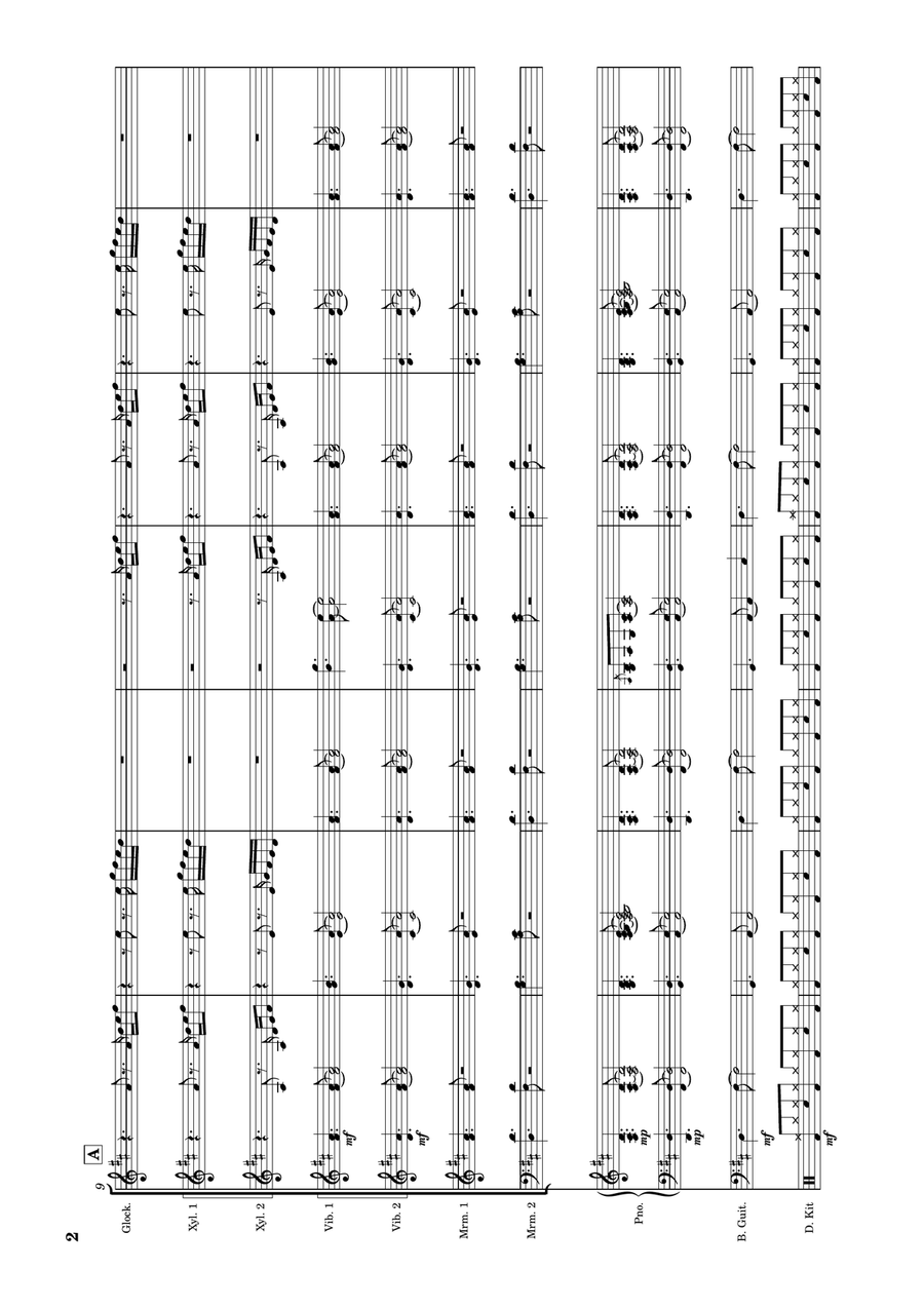 Thinking Out Loud Thinking Out Loud Percussion Ensemble scores gallery preview page 2
