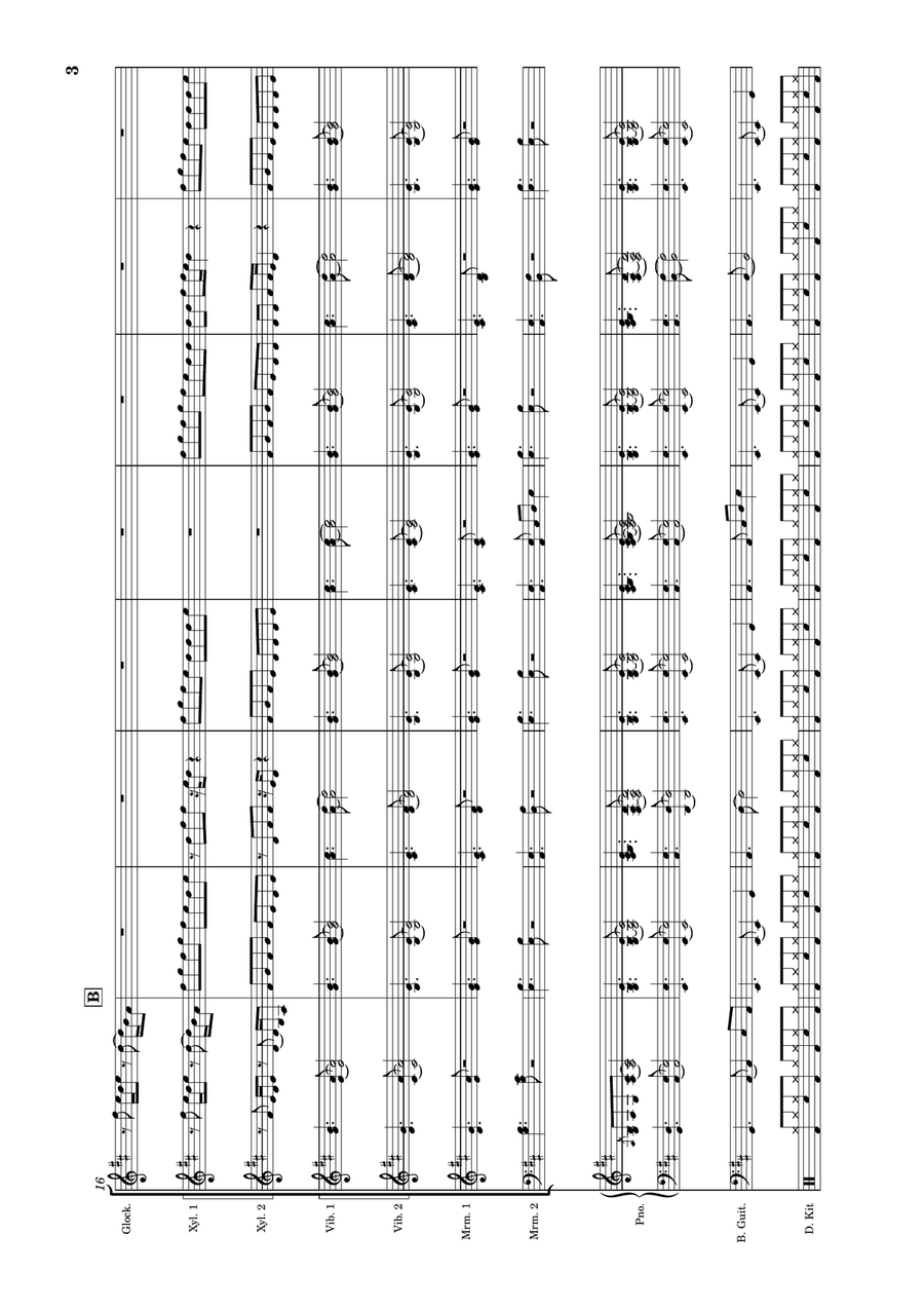 Thinking Out Loud Thinking Out Loud Percussion Ensemble scores gallery preview page 3