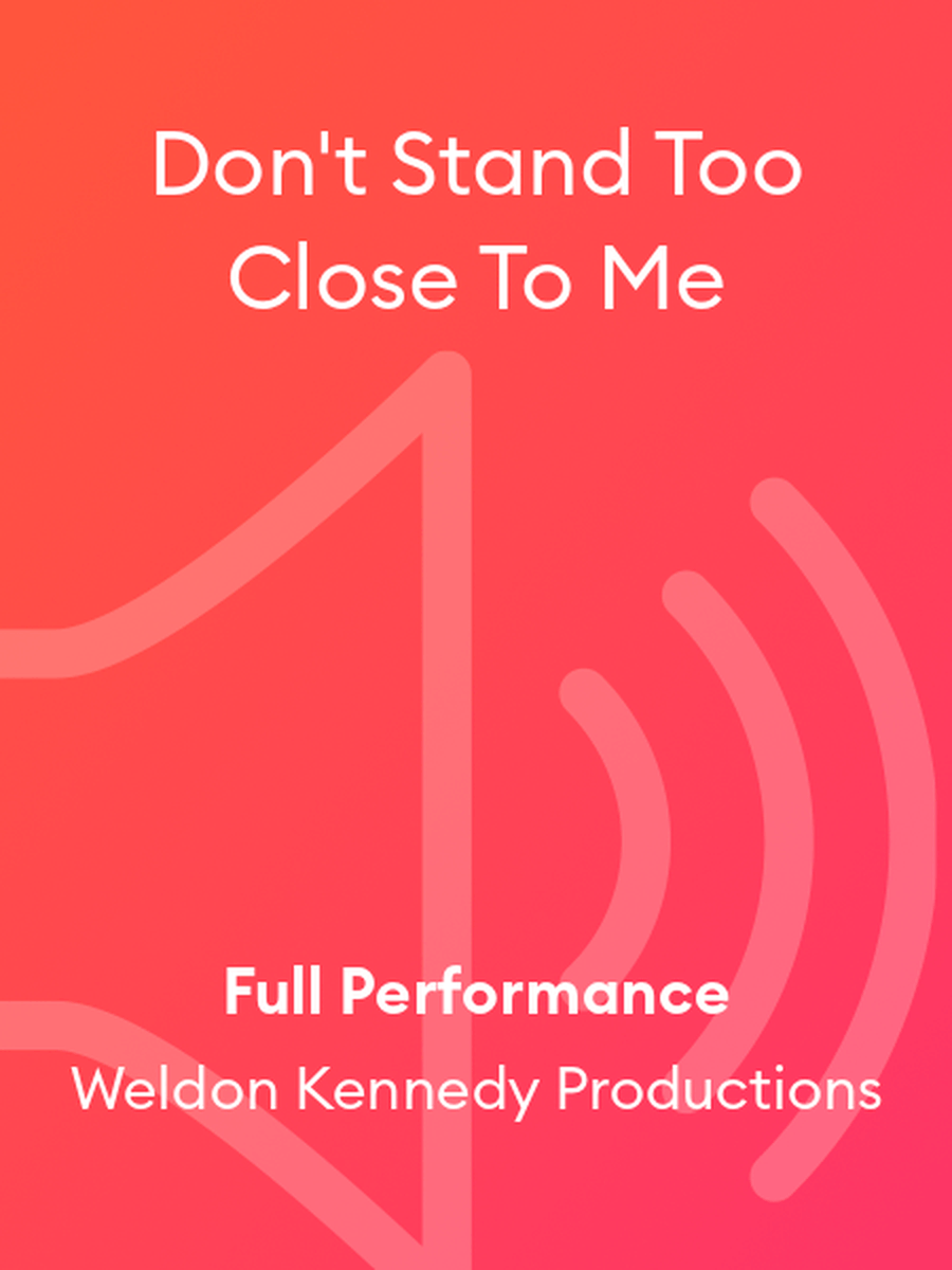 Don't Stand Too Close To Me Medium Voice scores gallery preview page 1