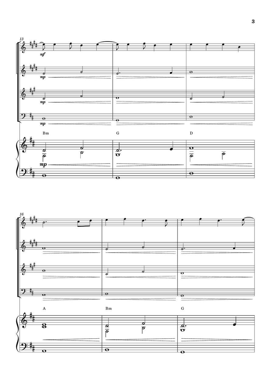 Cheap Thrills (Feat. Sean Paul) Brass Quartet scores gallery preview page 3