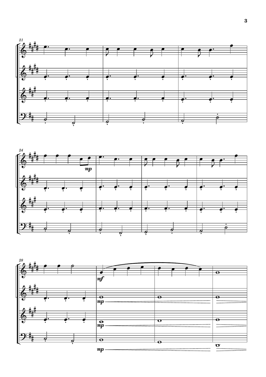 Cheap Thrills (Feat. Sean Paul) Brass Quartet scores gallery preview page 3