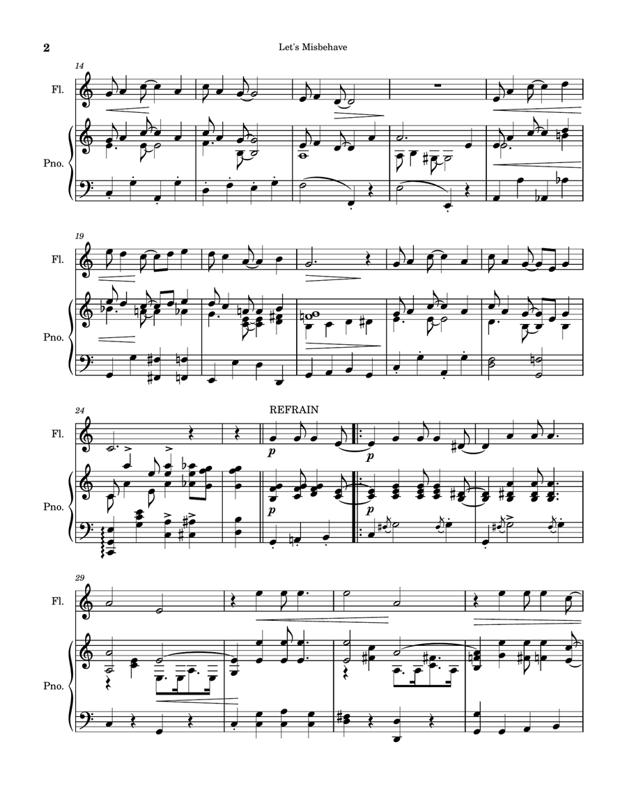 Let's Misbehave Let's Misbehave Flute scores gallery preview page 2