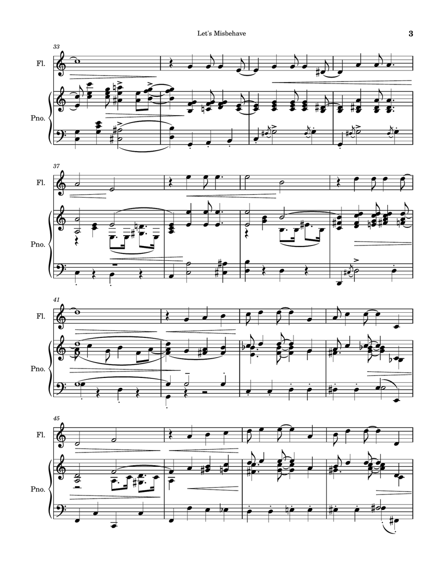 Let's Misbehave Let's Misbehave Flute scores gallery preview page 3