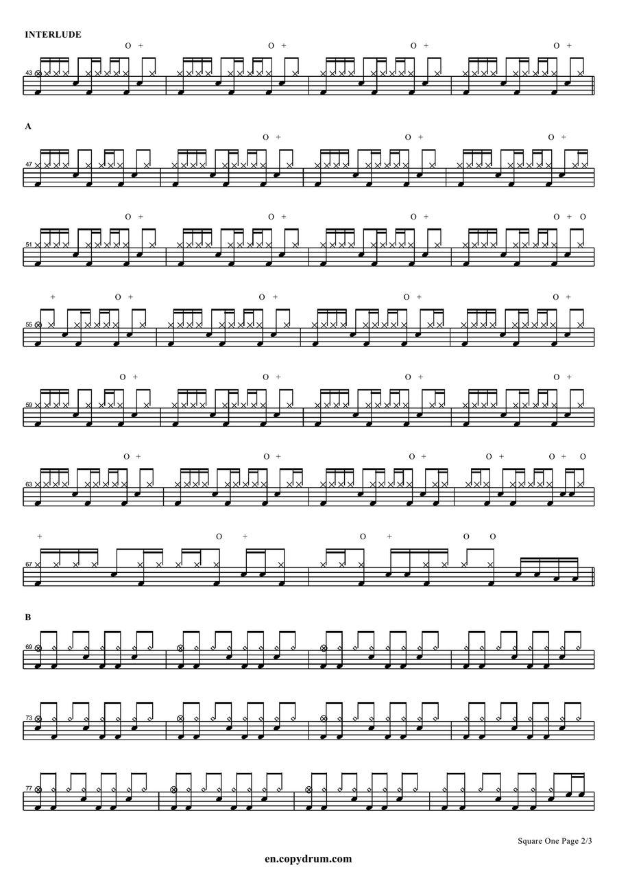 Square One Square One Drum Set scores gallery preview page 2