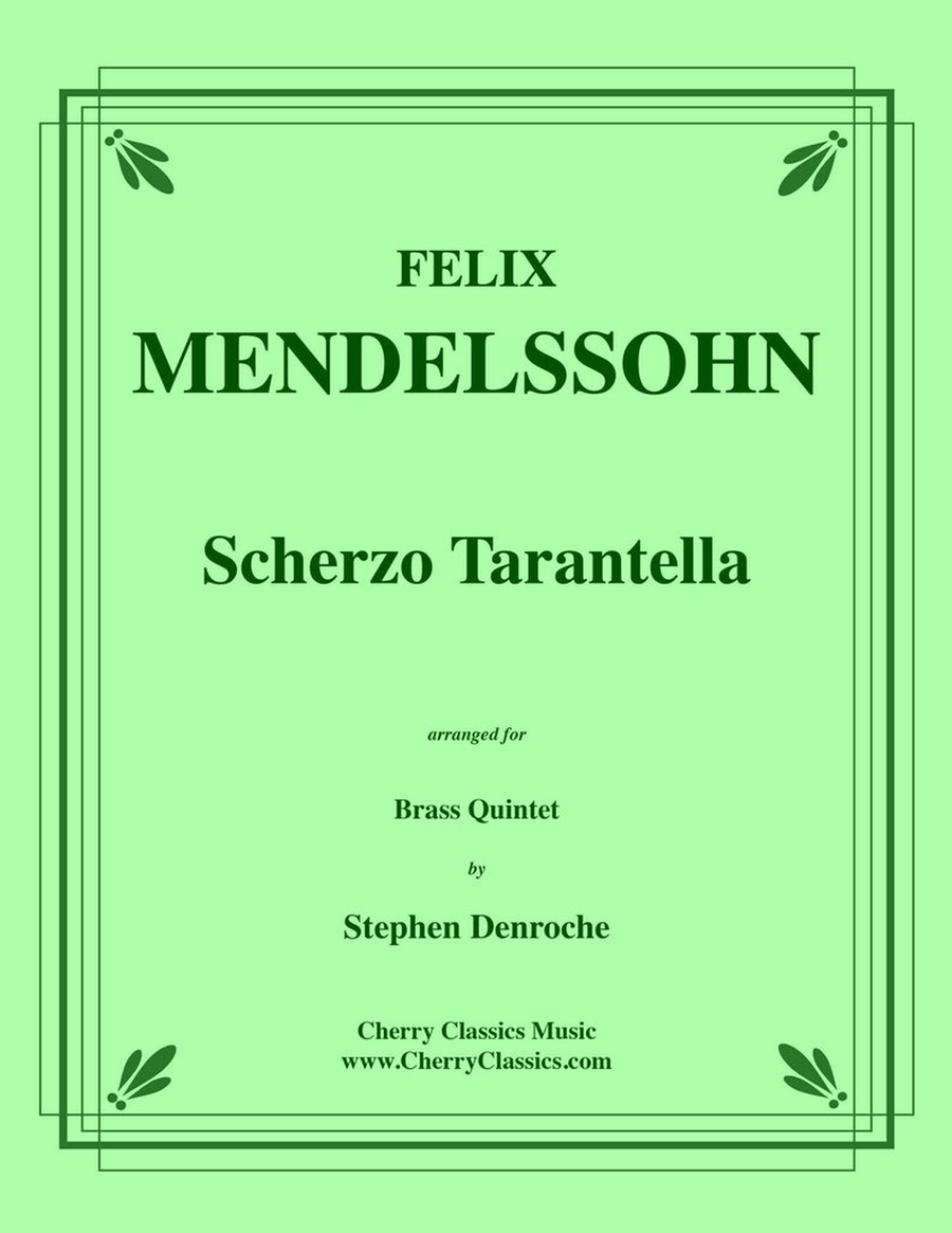 Scherzo Tarantella for Brass Quintet from Op. 102 no. 3 Songs Without Words Brass Quintet scores gallery preview page 1