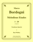Melodious Etudes 1-20 for Trombone Quartet