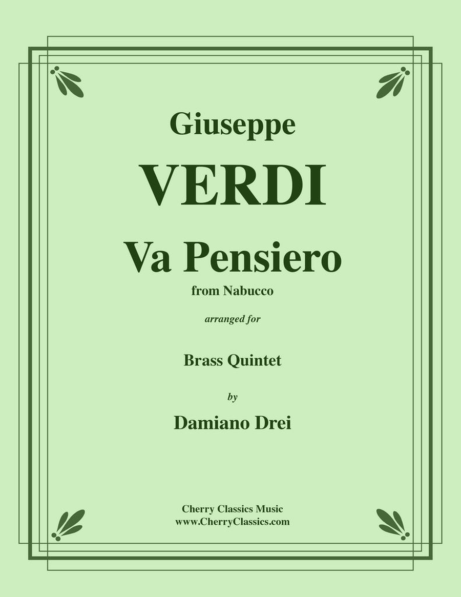 Va Pensiero from Nabucco for Brass Quintet Brass Quintet scores gallery preview page 1