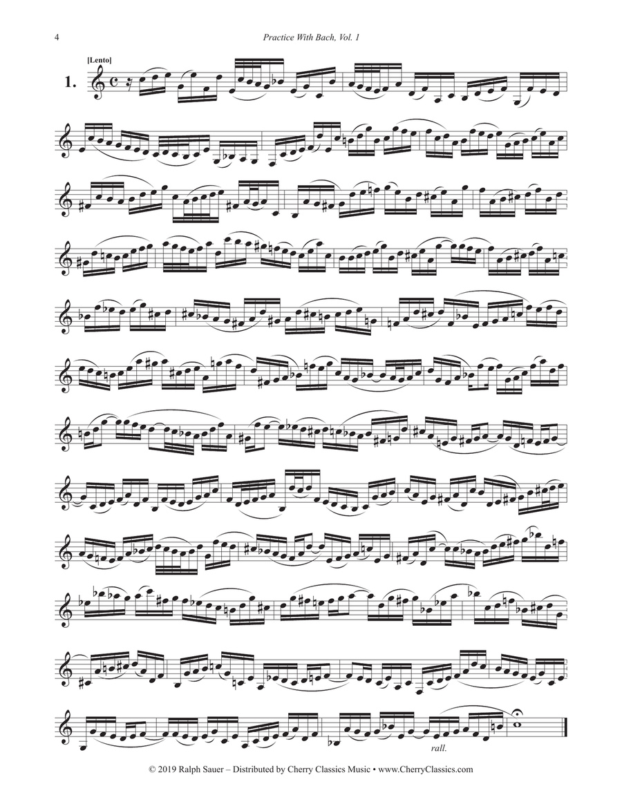 Practice With Bach for the Trumpet, Volume 1 Trumpet scores gallery preview page 3
