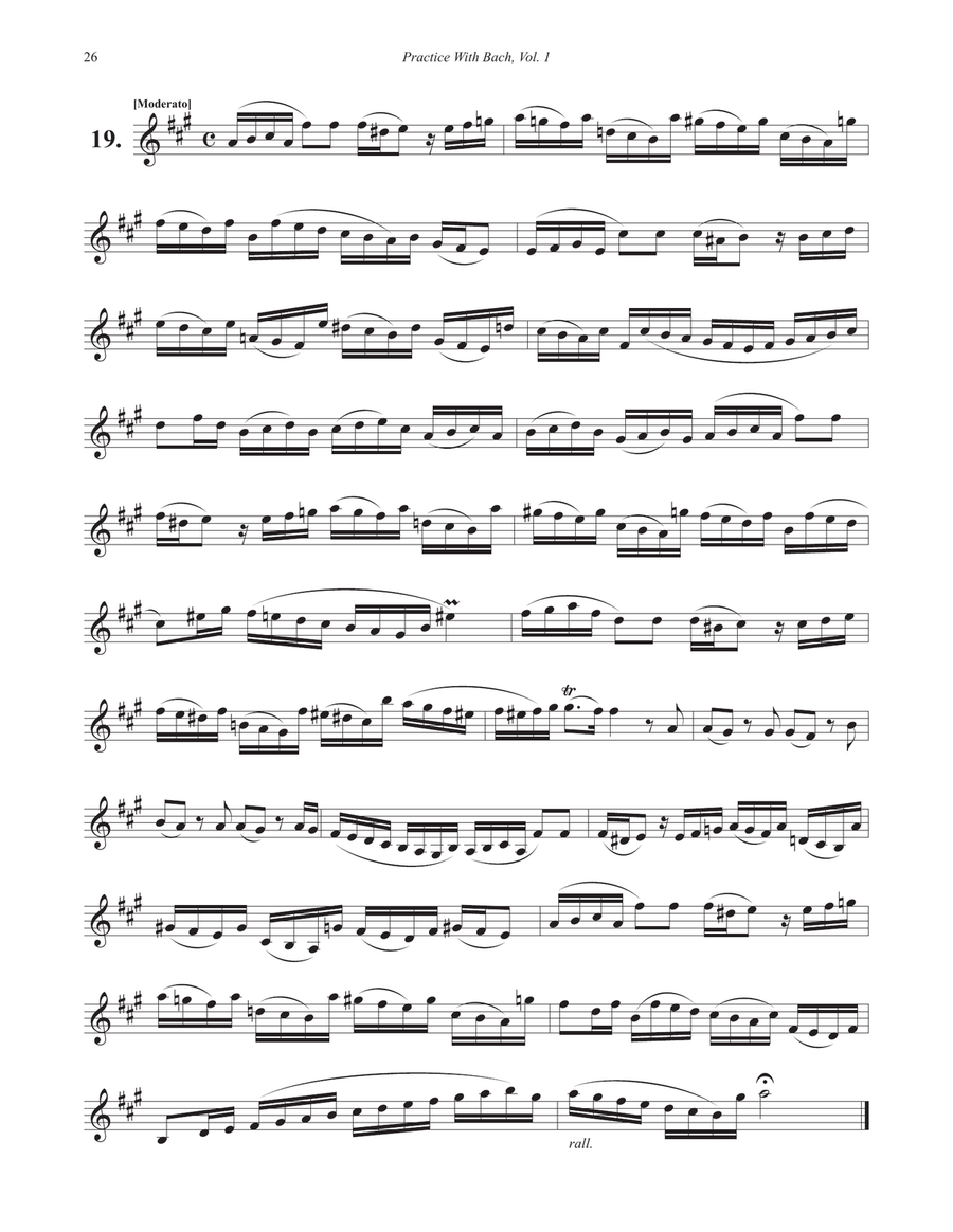 Practice With Bach for the Trumpet, Volume 1 Trumpet scores gallery preview page 5