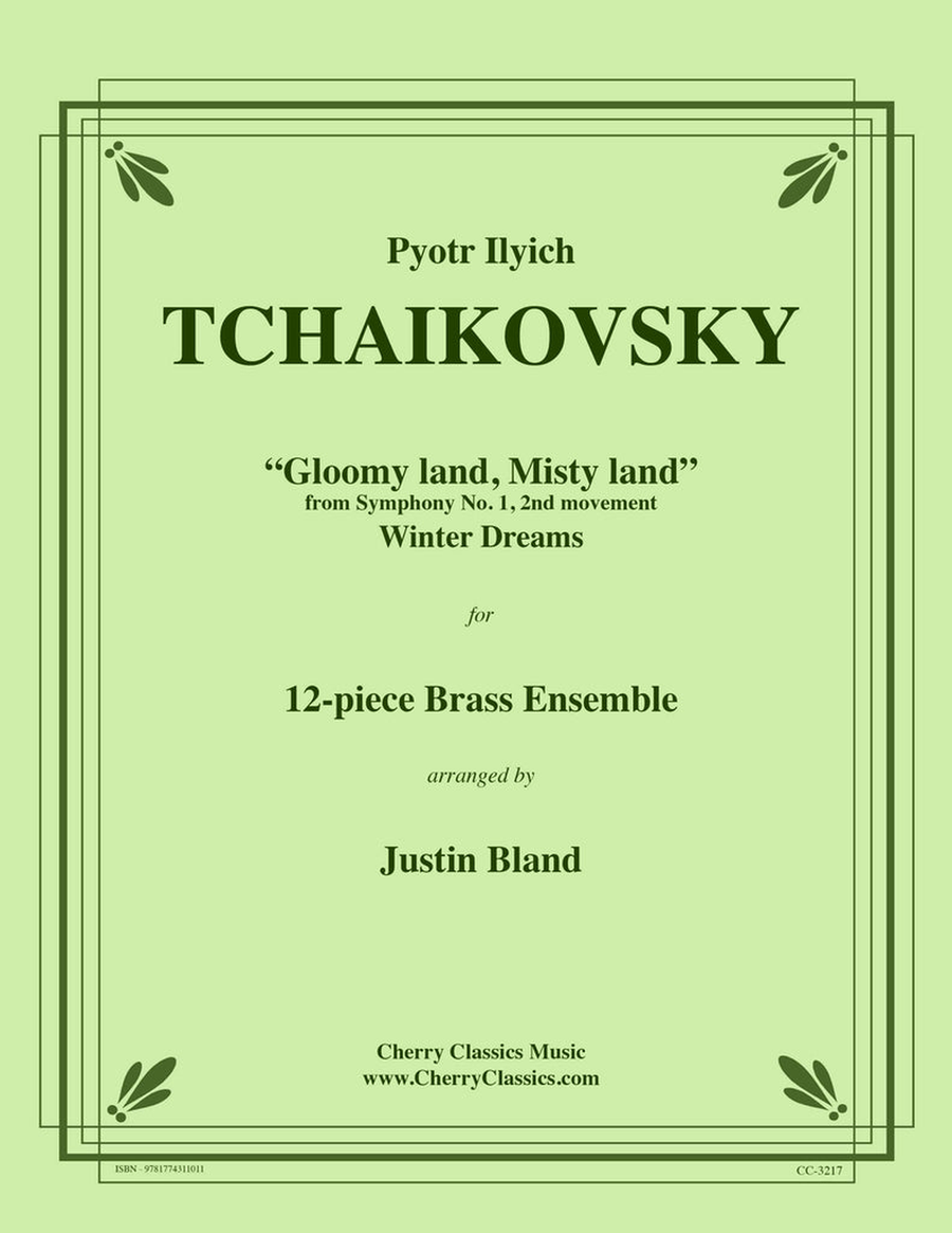 Gloomy Land, Misty Land from Symphony No. 1 for 12-piece Brass Ensemble Score scores gallery preview page 1
