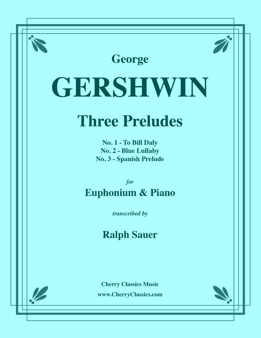 Three Preludes for Euphonium and Piano Euphonium scores gallery preview page 1