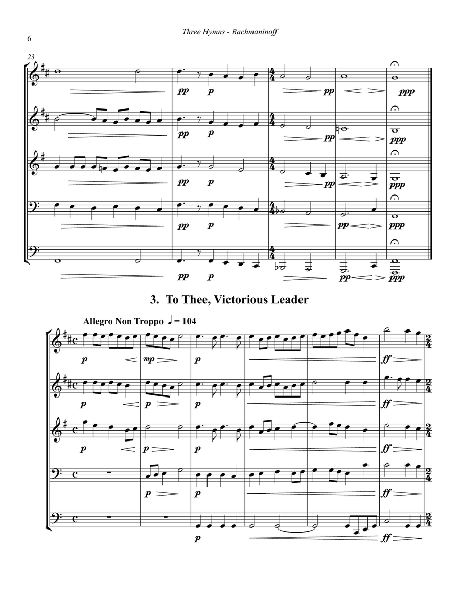 Three Hymns from 