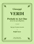 Rigoletto - Prelude to Act I for 8-part Trombone Ensemble & opt. Timpani