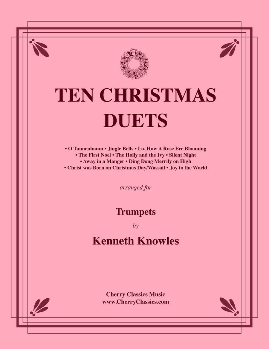 Ten Christmas Duets for Trumpets Trumpet Duet scores gallery preview page 1