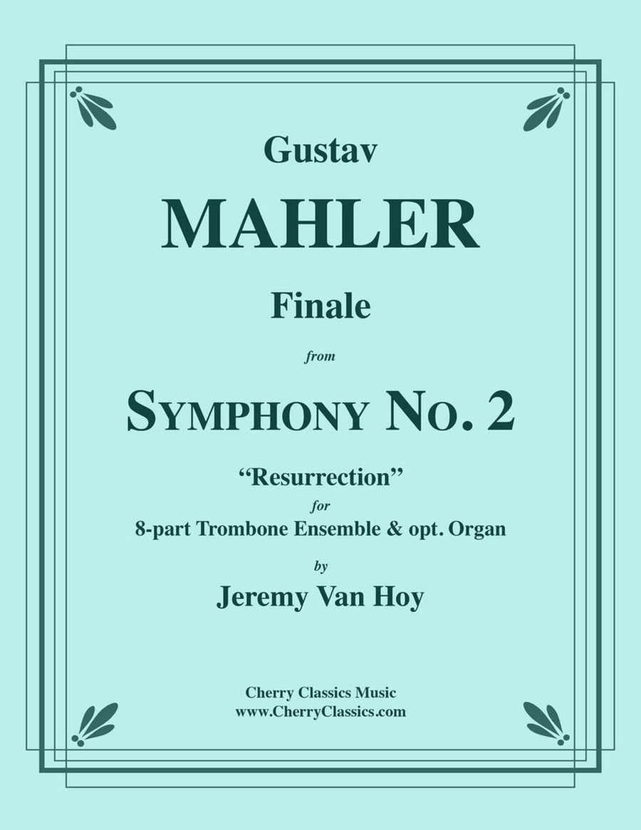 Finale from Symphony No. 2 for 8-part Trombone ensemble & Organ opt. Trombone scores gallery preview page 1
