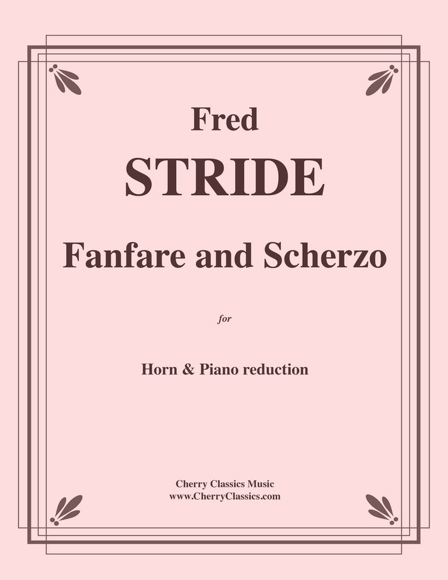 Fanfare and Scherzo for Horn with Piano reduction Piano Accompaniment scores gallery preview page 1