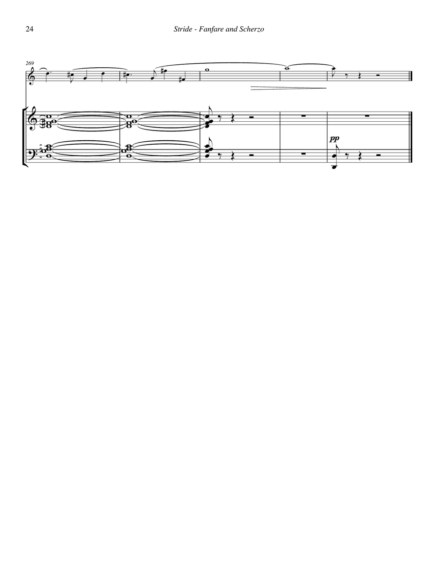 Fanfare and Scherzo for Horn with Piano reduction Piano Accompaniment scores gallery preview page 7