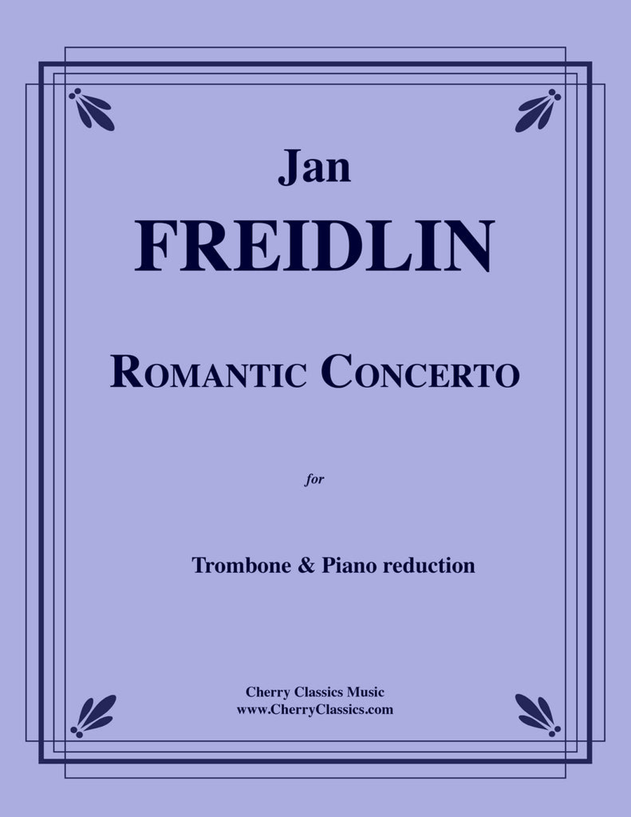 Romantic Concerto for Trombone and Piano reduciton Piano Accompaniment scores gallery preview page 1
