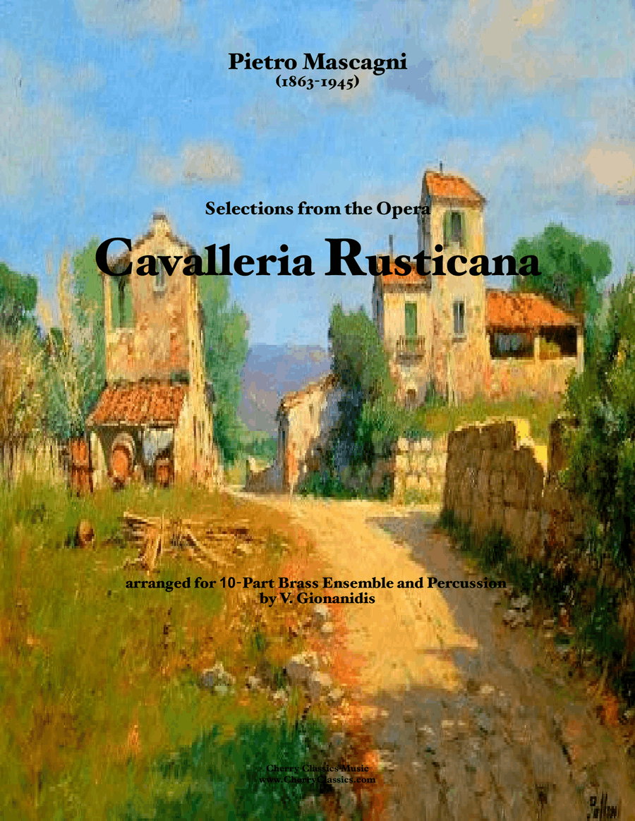 Cavalleria Rusticana selections for 10-part Brass Ensemble & Percussion Percussion scores gallery preview page 2