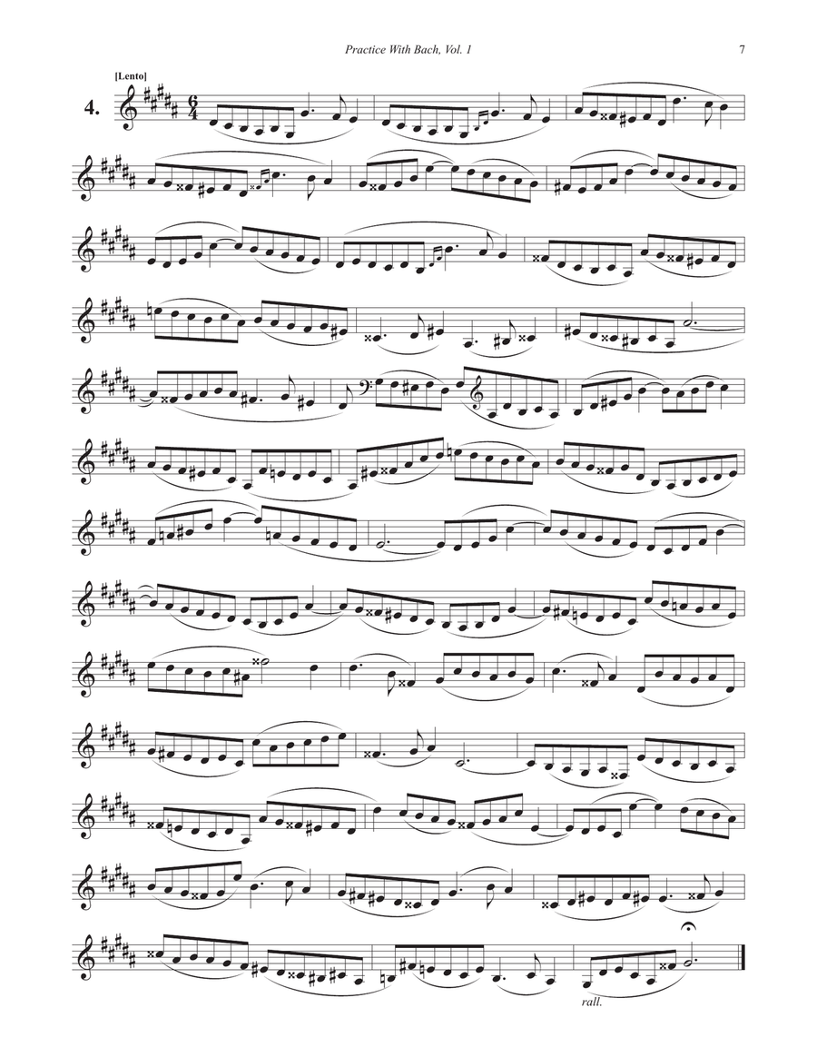 Practice With Bach for the Horn, Volume 1 A Cappella scores gallery preview page 4