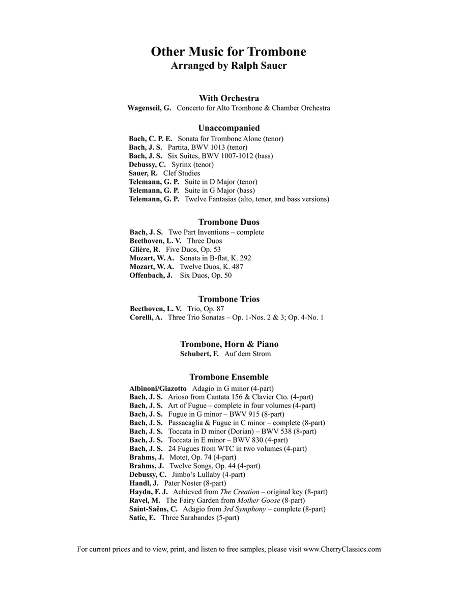 Pilgrim’s Chorus from Tannhäuser for 8-part Trombone ensemble Choir scores gallery preview page 5