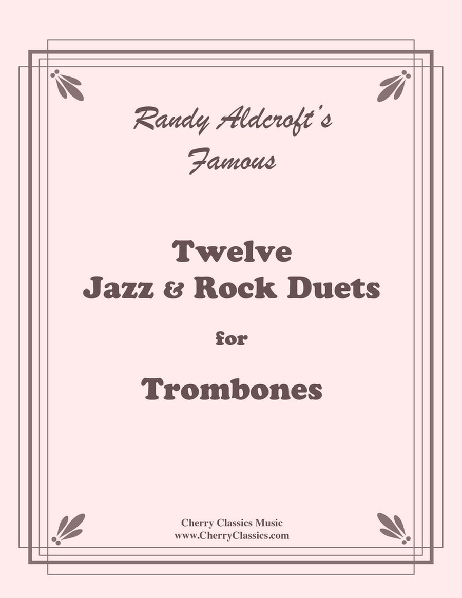 Twelve Jazz/Rock Duets for Trombones Trombone Duet scores gallery preview page 1