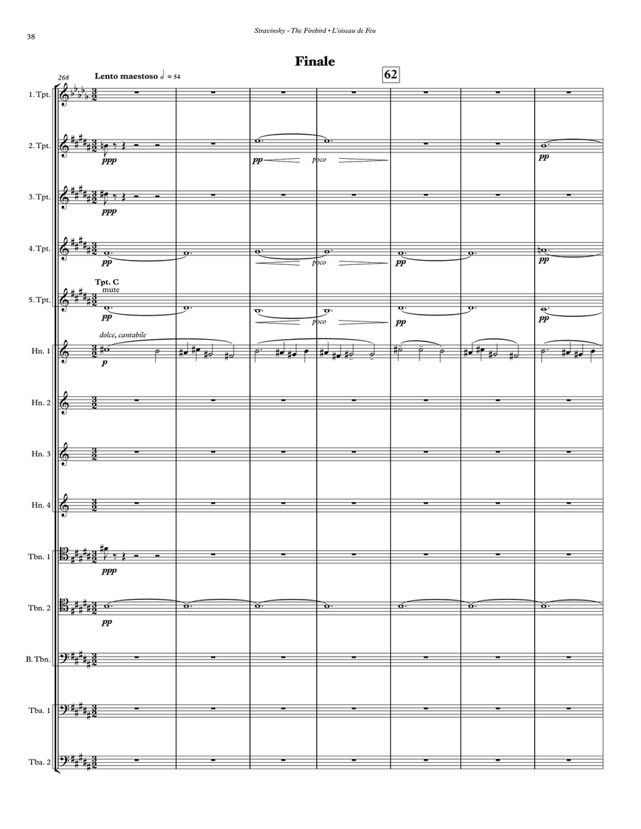 The Firebird Ballet Suite for 14-part Brass ensemble and Percussion Percussion scores gallery preview page 7