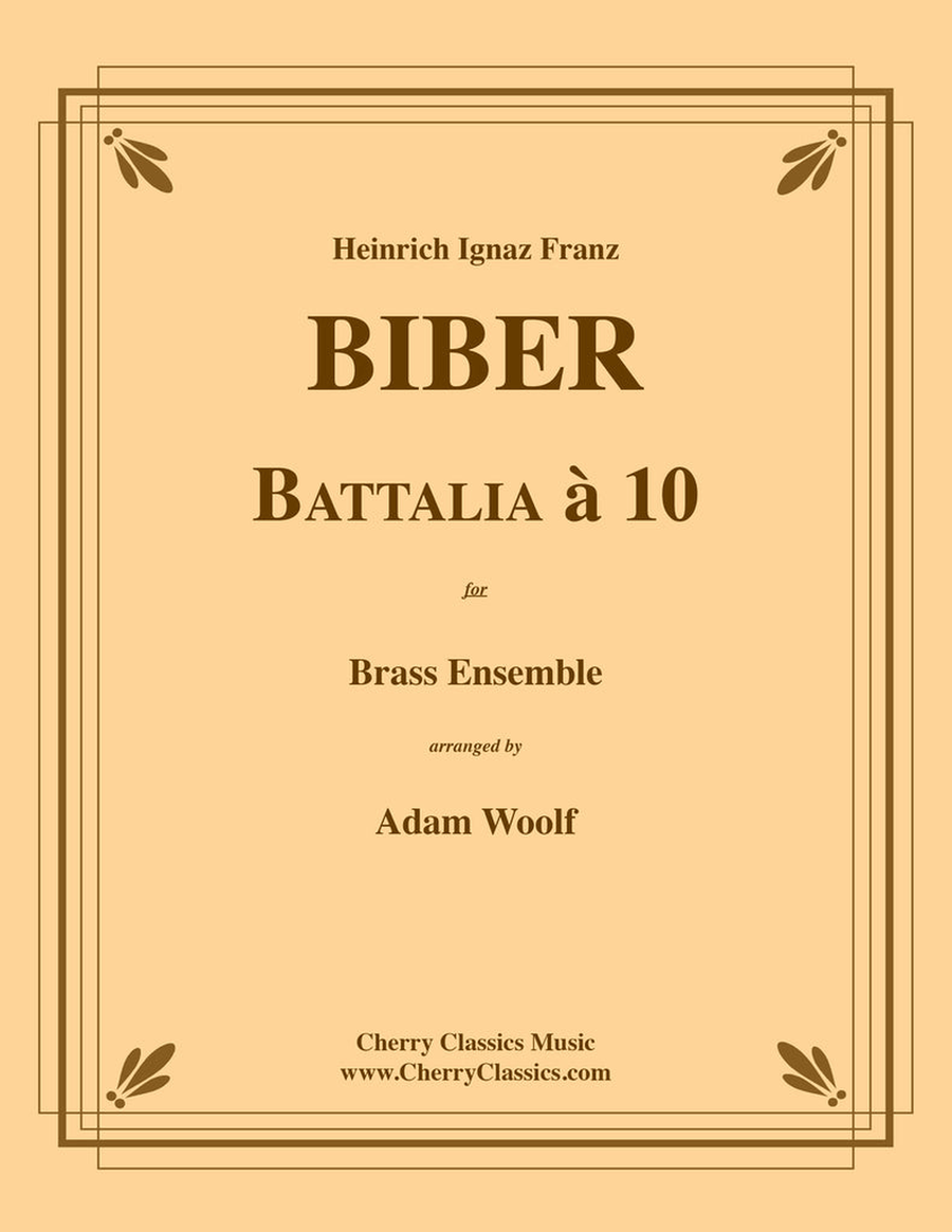 Battalia a 10 for Brass Ensemble Score scores gallery preview page 1