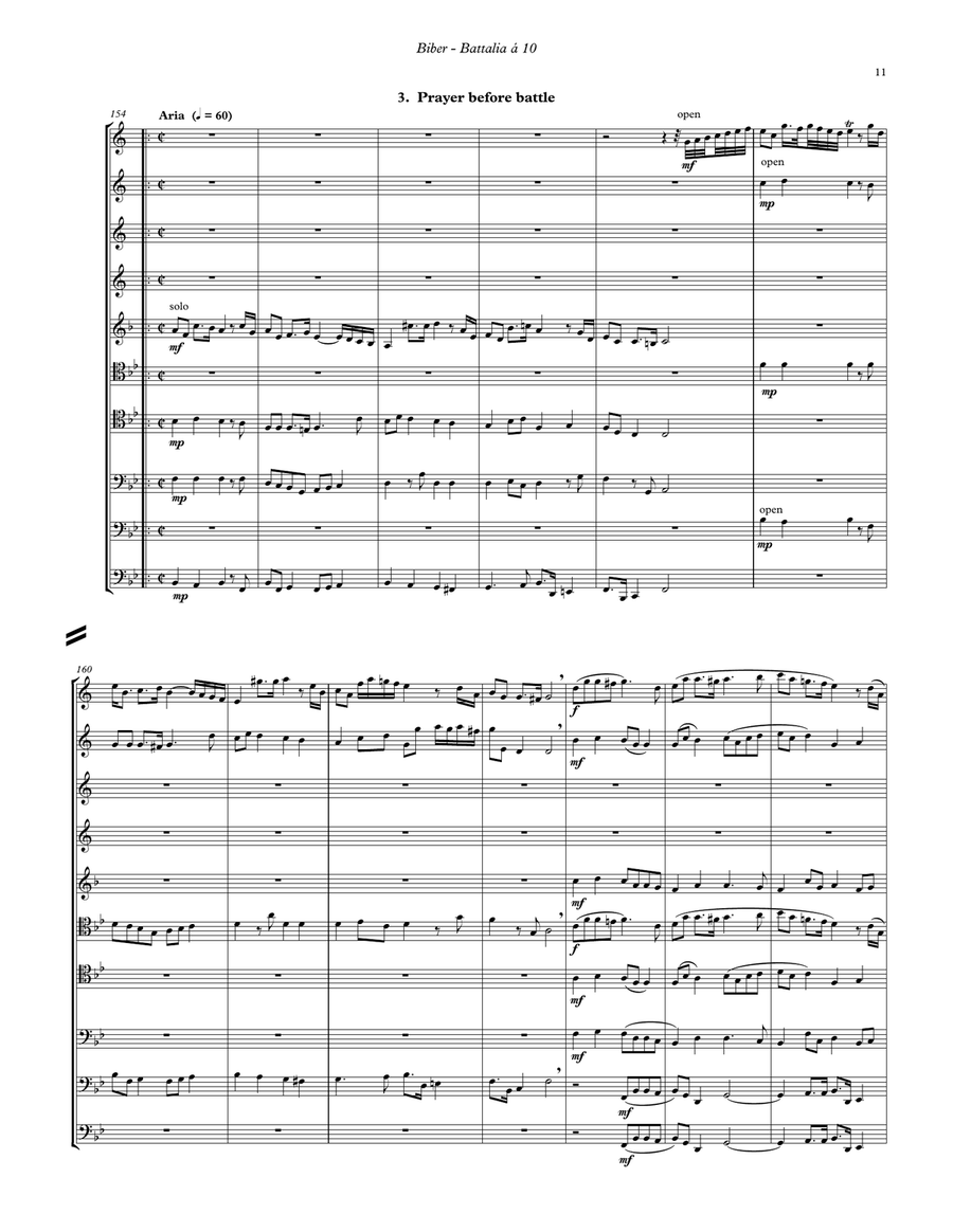 Battalia a 10 for Brass Ensemble Score scores gallery preview page 5