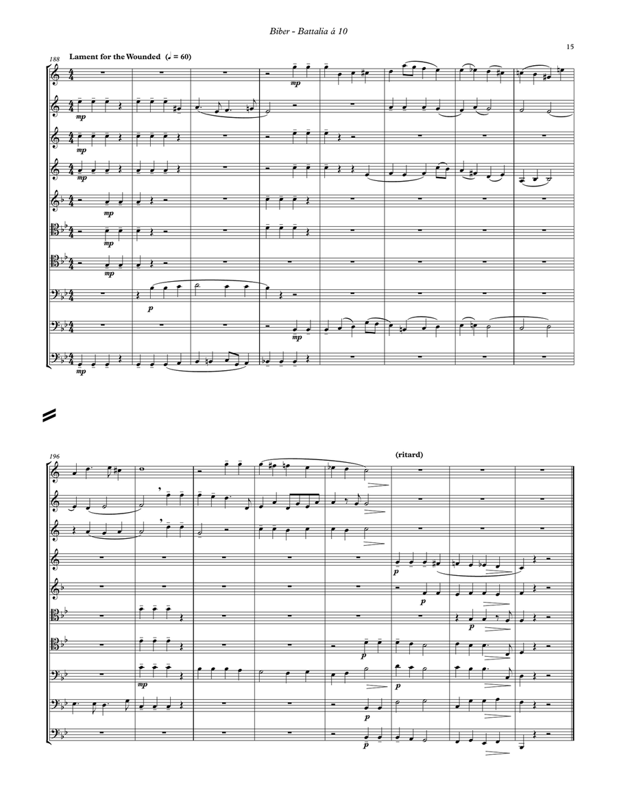 Battalia a 10 for Brass Ensemble Score scores gallery preview page 7