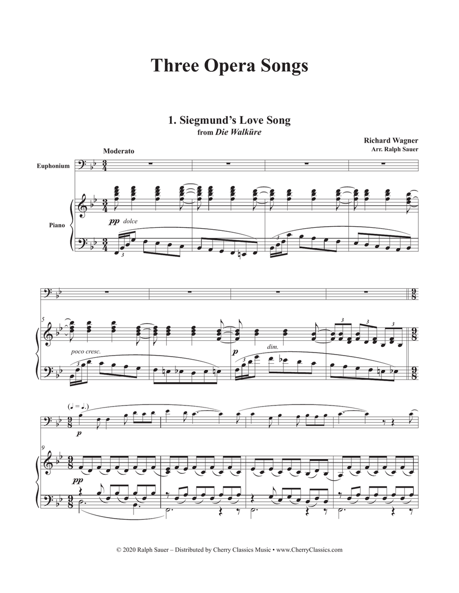 Three Opera Songs for Euphonium and Piano Euphonium scores gallery preview page 5