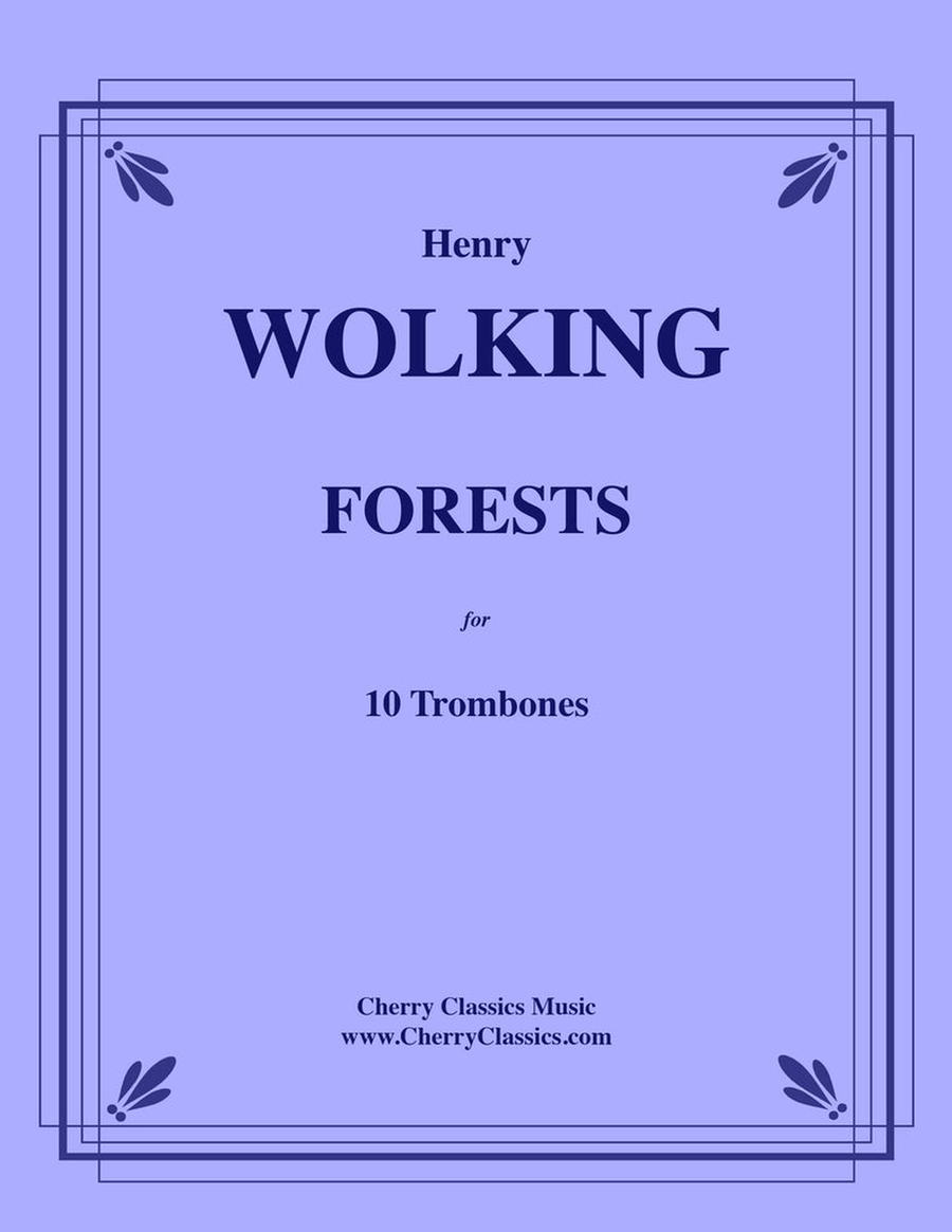 FORESTS for 10 Trombones FORESTS for 10 Trombones Trombone scores gallery preview page 1