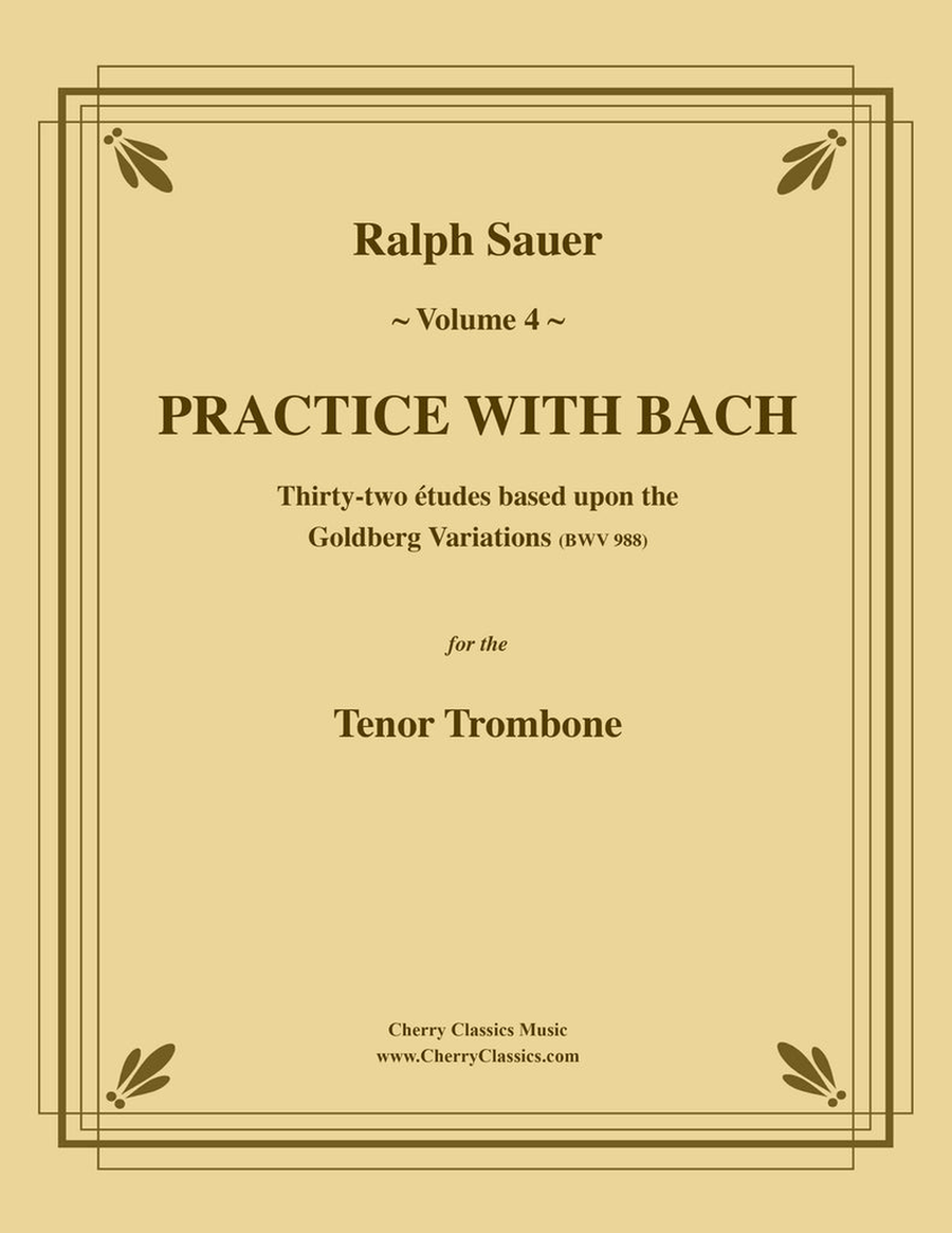 Practice With Bach for the Tenor Trombone volume 4 Trombone scores gallery preview page 1