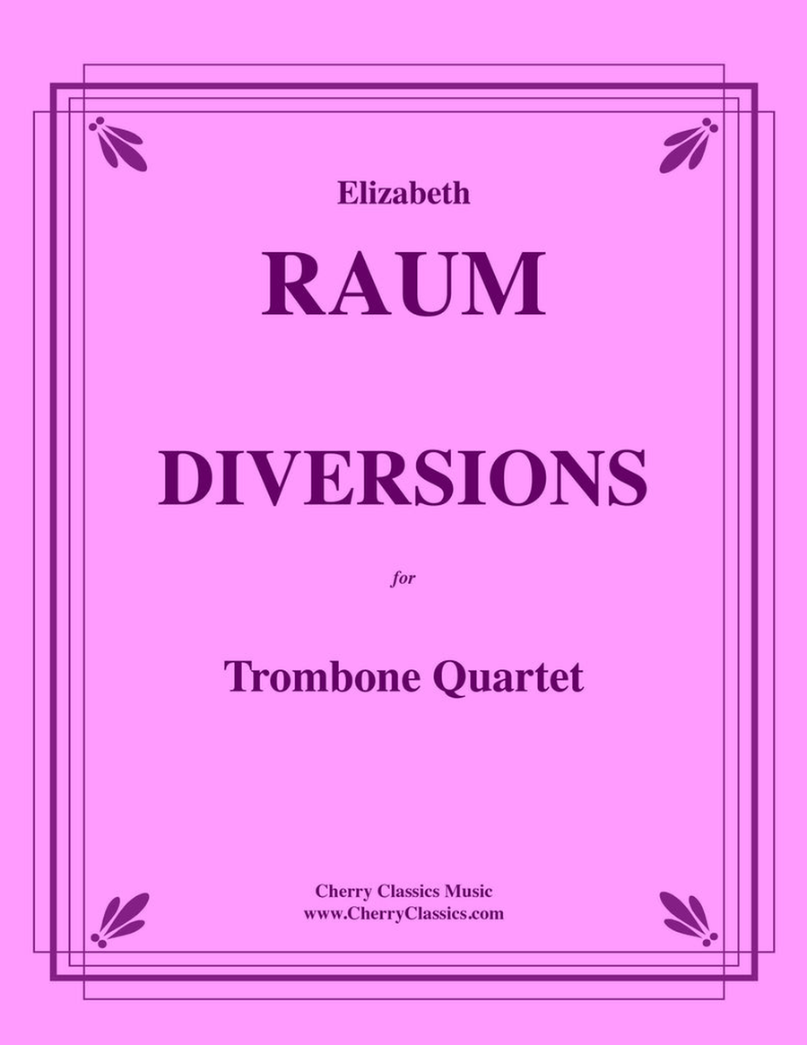 Diversions for Trombone Quartet Trombone Quartet scores gallery preview page 1