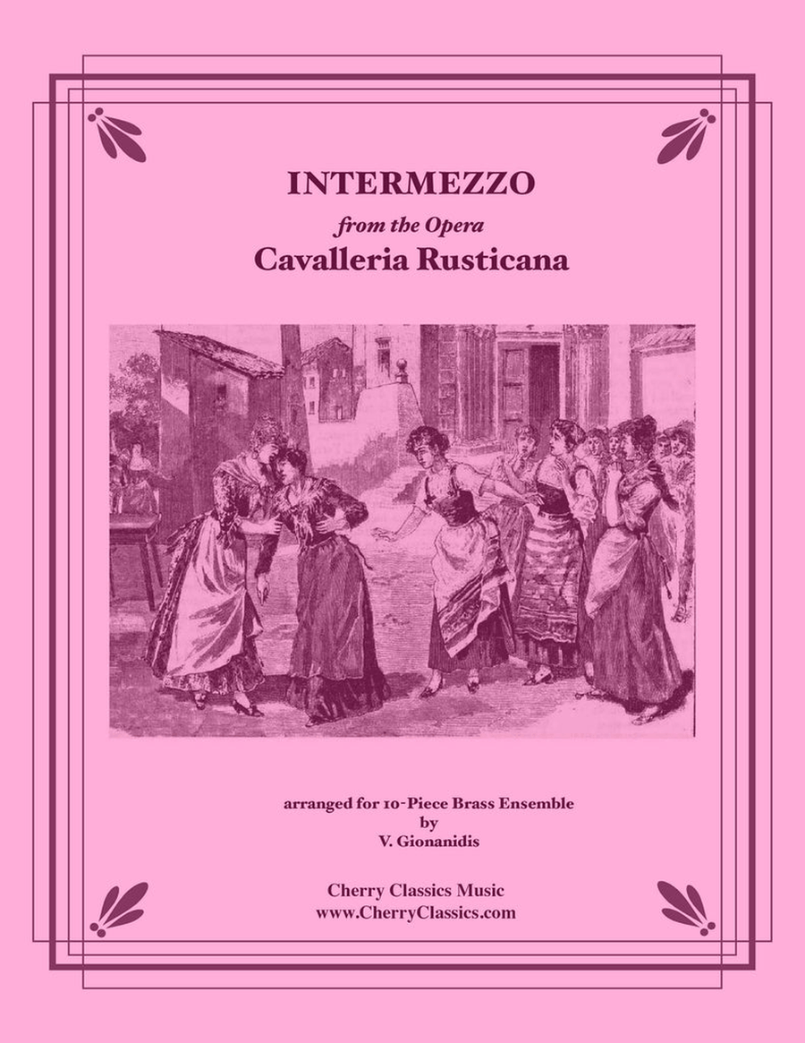 Intermezzo from Cavaleria Rusticana for 10-part Brass Ensemble Score scores gallery preview page 1