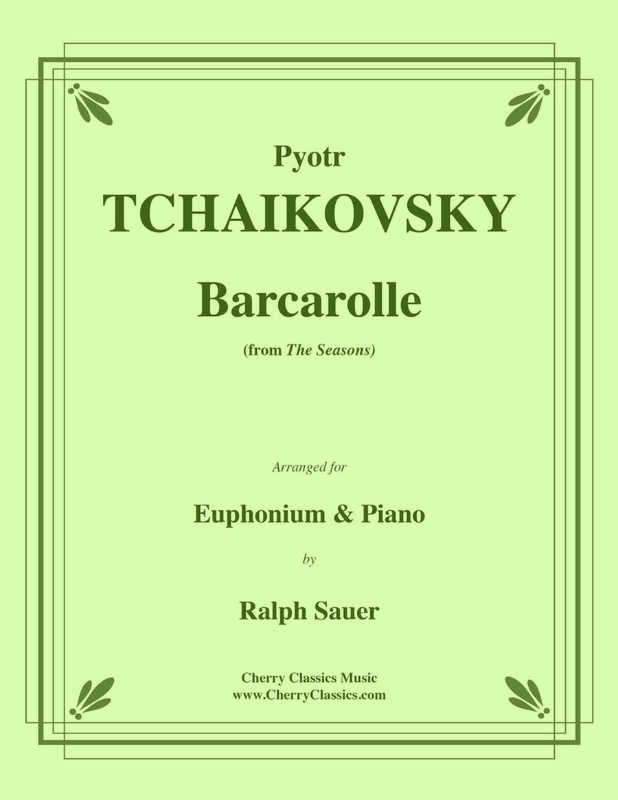 Barcarolle from the Seasons for Euphonium and Piano Euphonium scores gallery preview page 1