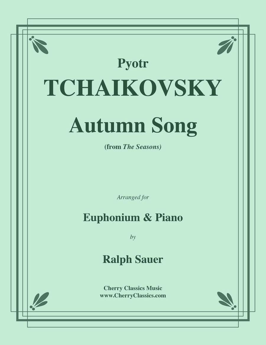 Autumn Song for Euphonium and Piano Euphonium scores gallery preview page 1