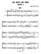 Jazz Duets for Tubas (Bass Trombones) Volume 2 Brass Duet scores gallery preview page 3