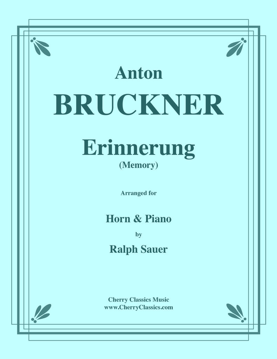 Erinnerung (Memory) for Horn and Piano Horn scores gallery preview page 1