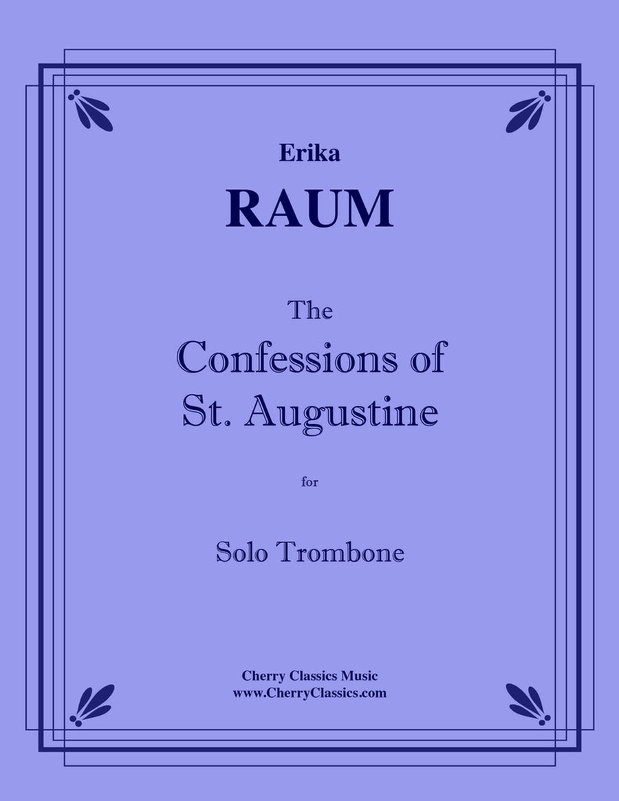 The Confessions of St. Augustine for Solo Trombone Trombone scores gallery preview page 1