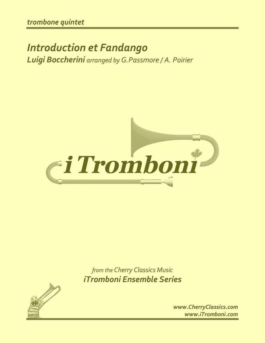 Introduction et Fandango for Trombone Quintet Trombone scores gallery preview page 1