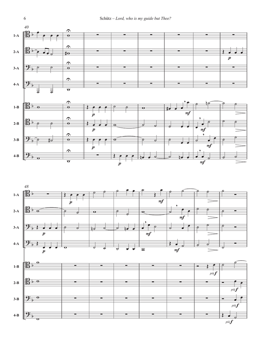 Lord, who is my guide but Thee? for 8-part Trombone Ensemble Trombone scores gallery preview page 3