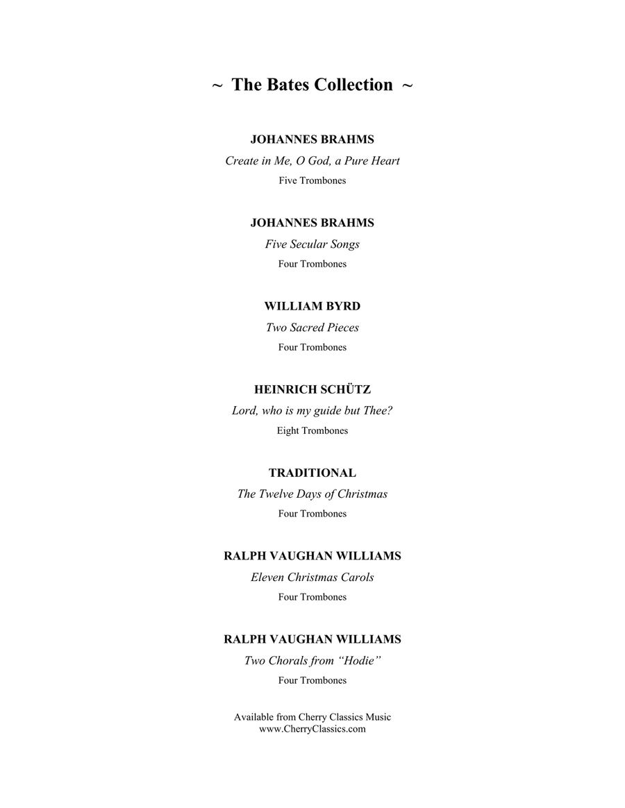 The Twelve Days of Christmas for Four Trombones Trombone Quartet scores gallery preview page 4