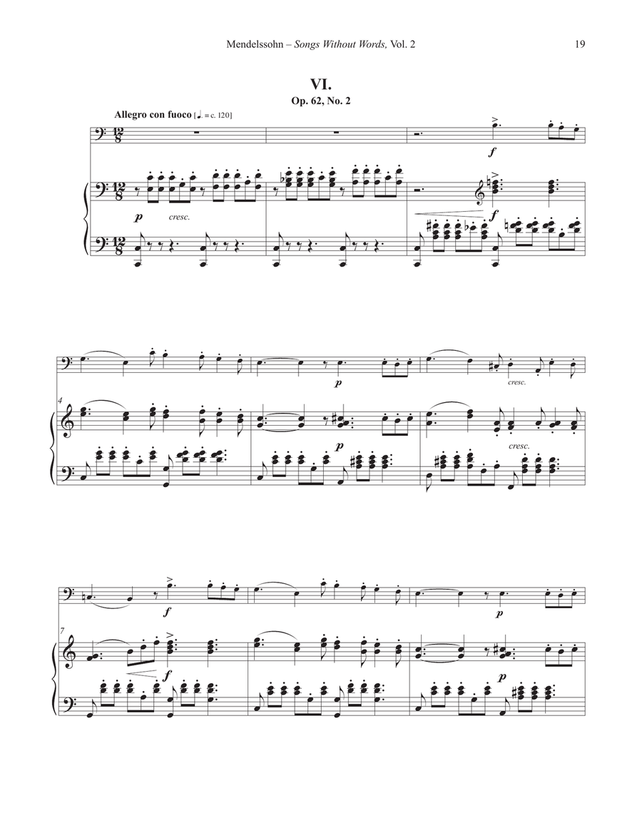Songs Without Words for TuBone and Piano Volume II Trombone scores gallery preview page 7