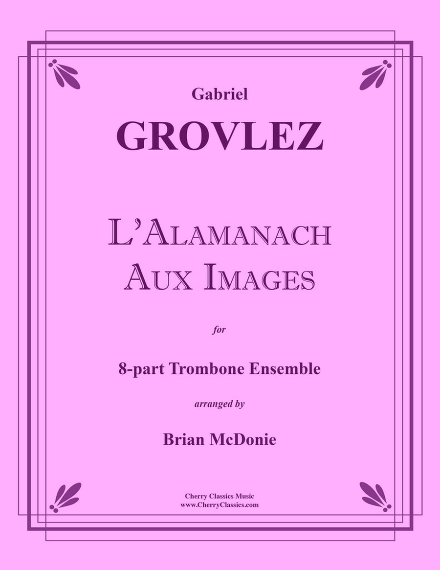 L’Almanach Aux Images for 8-part Trombone Ensemble Trombone scores gallery preview page 1