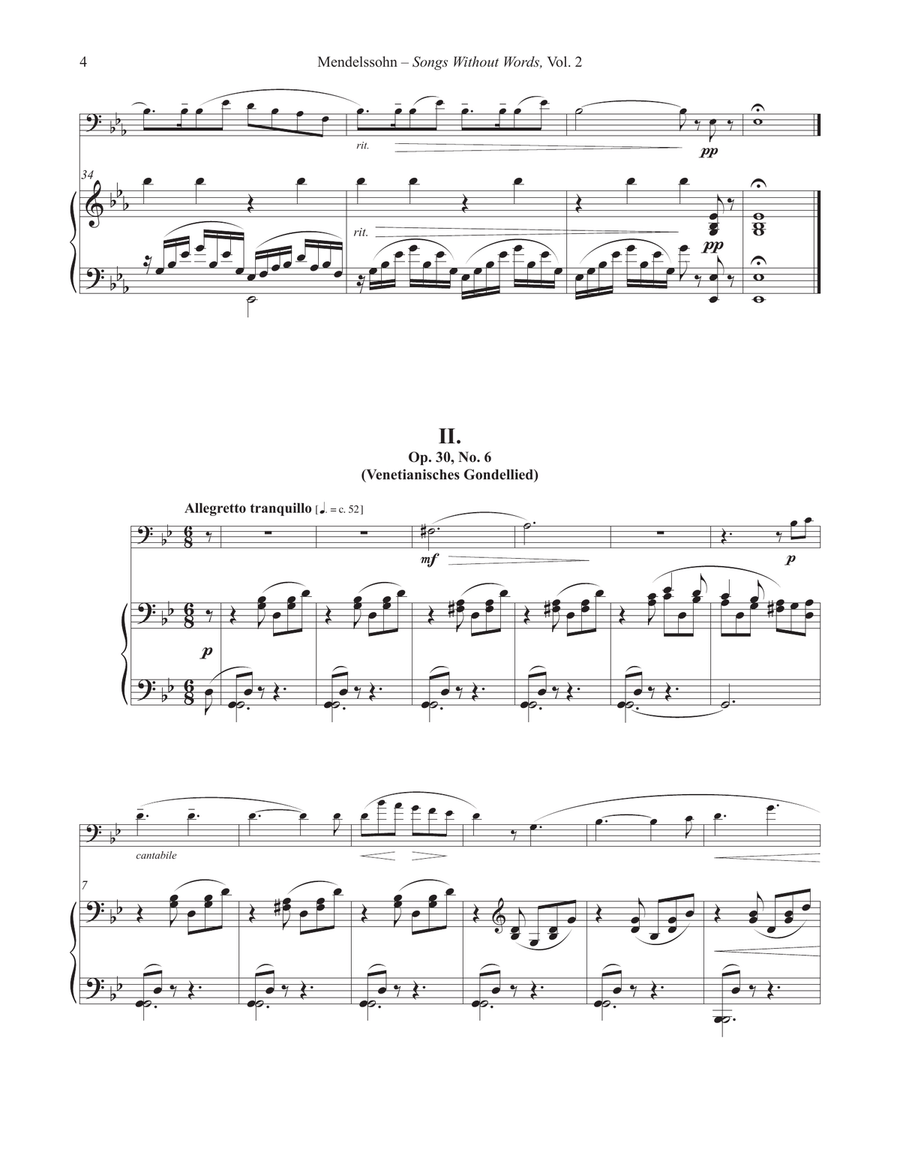Songs Without Words for Euphonium and Piano Volume II Euphonium scores gallery preview page 3