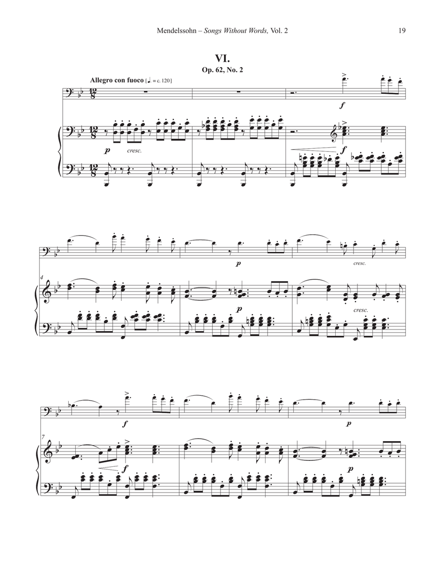 Songs Without Words for Euphonium and Piano Volume II Euphonium scores gallery preview page 7