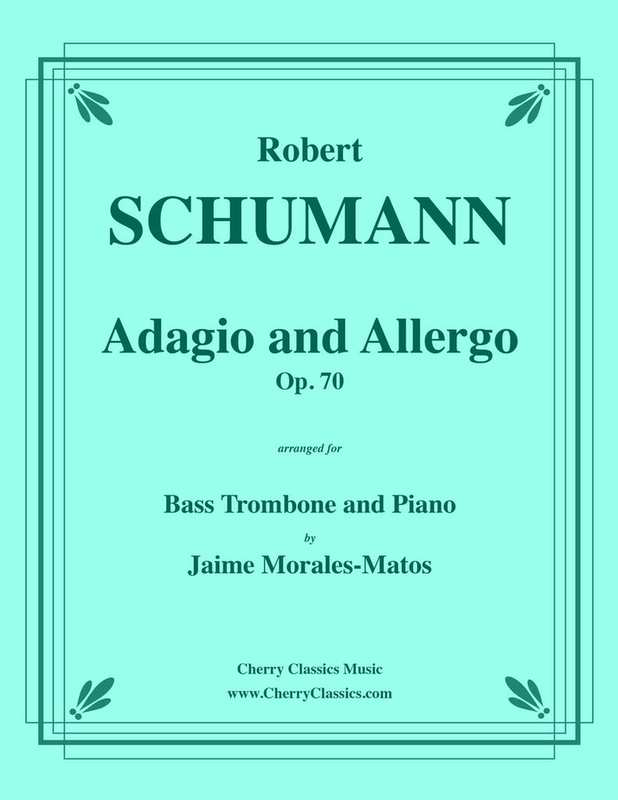 Adagio and Allegro for Bass Trombone and Piano Bass Trombone scores gallery preview page 1